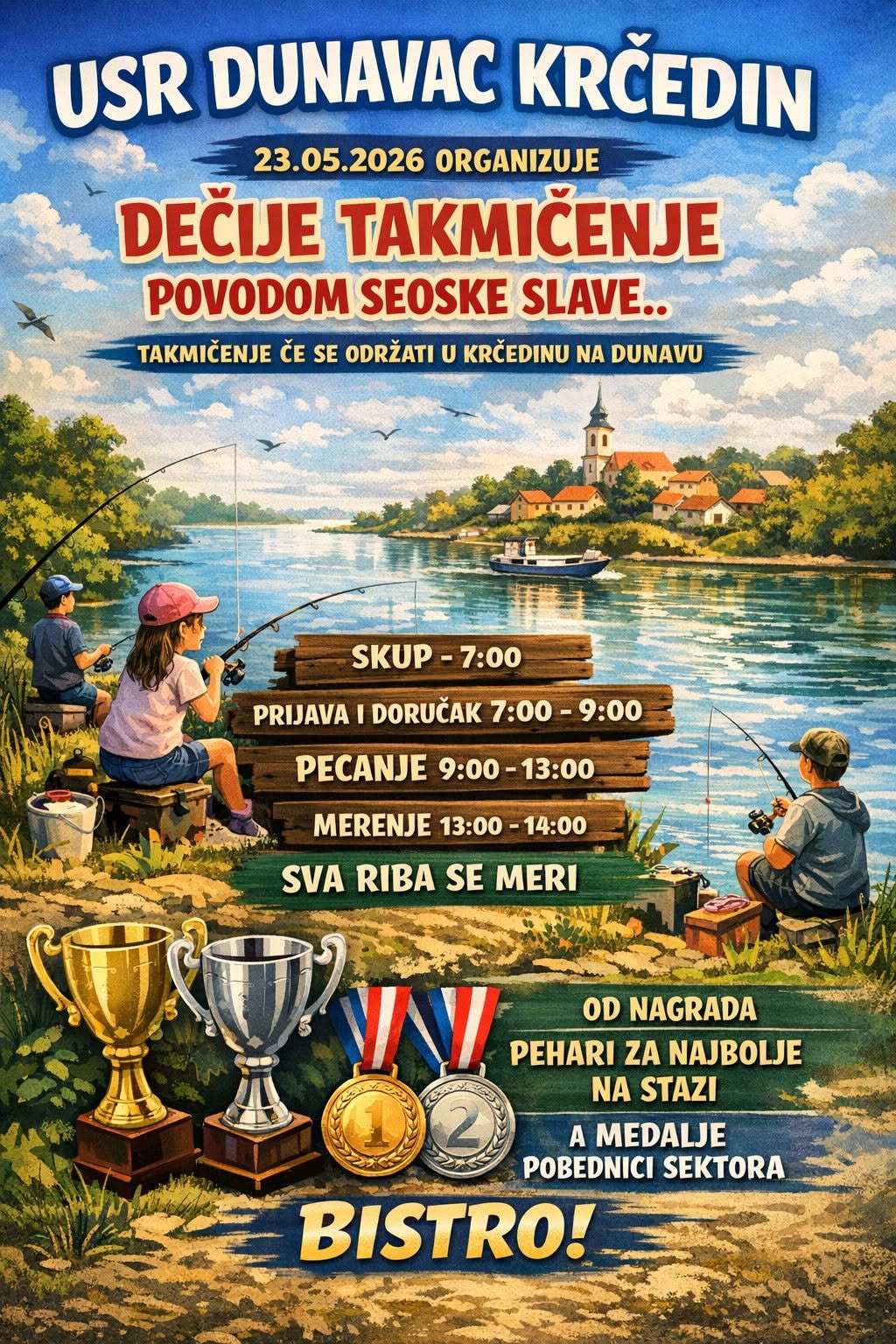 Dečije takmičenje povodom seoske slave